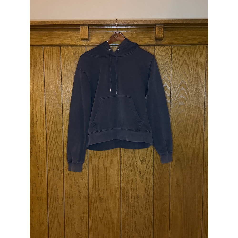 DSG Womens Dark Gray Cropped Hoodie Pullover Pocket Sweatshirt